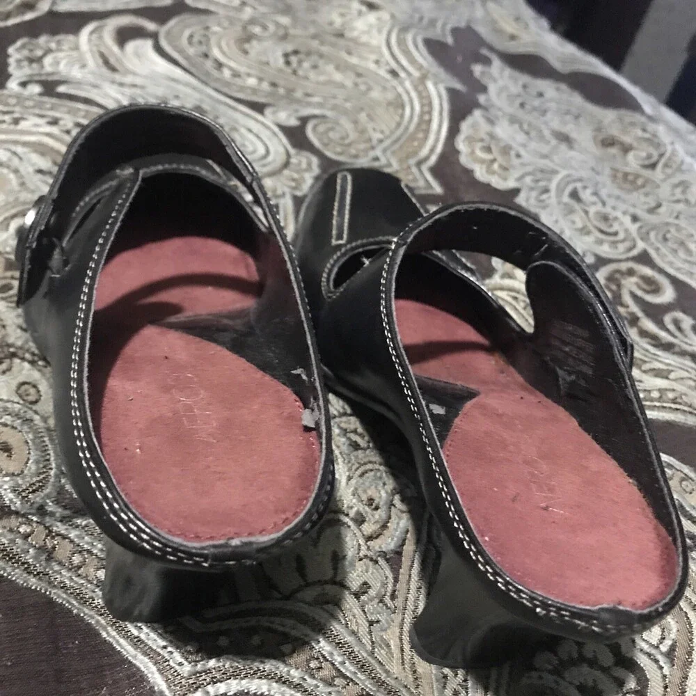 Aerosoles Sugar Snap Womens Mules Slip On Leather Black Size 5.5M Beautiful
